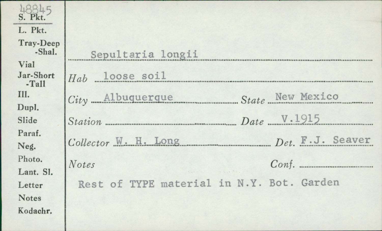 Sepultaria longii image